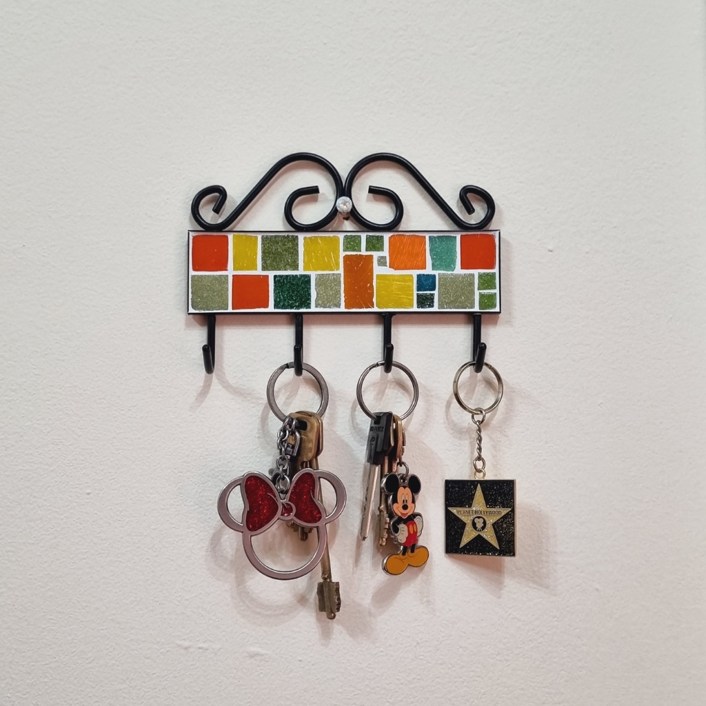 Tonos verdes, naranjas y amarillos